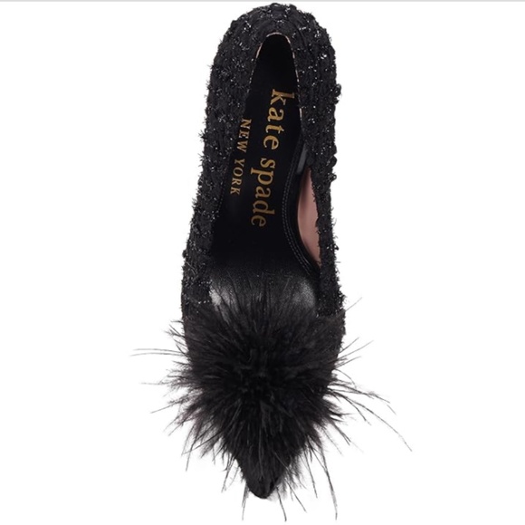 ♠️kate spade Marabou Pumps - Picture 2 of 3